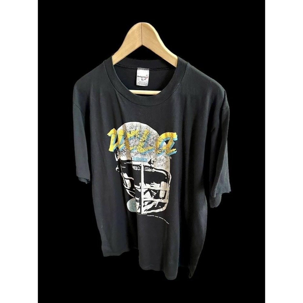 Vintage 90s UCLA Bruins Football Tshirt Sz XL Swingster‎ Tag Black